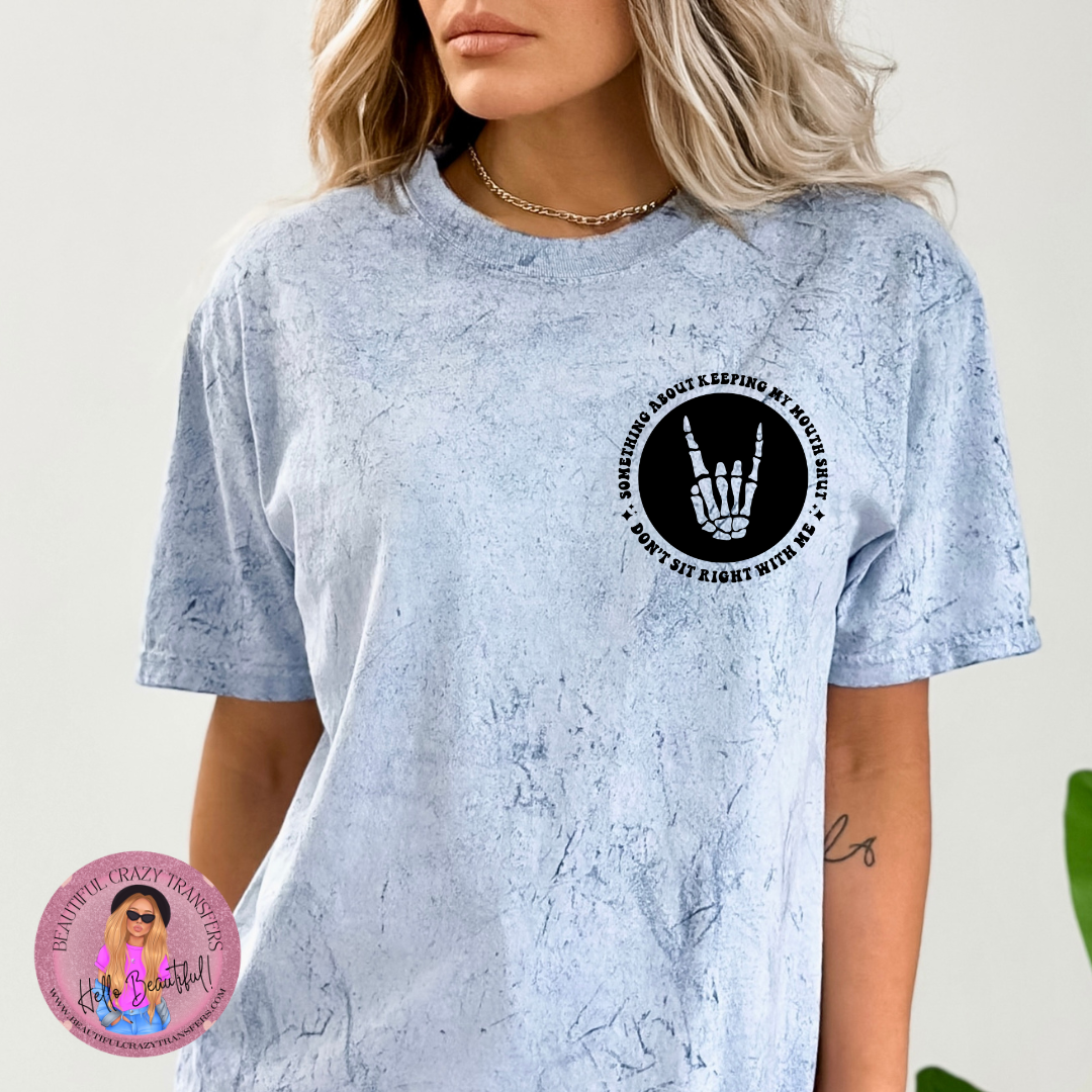 Keeping My Mouth Shut Pocket DTF Transfer