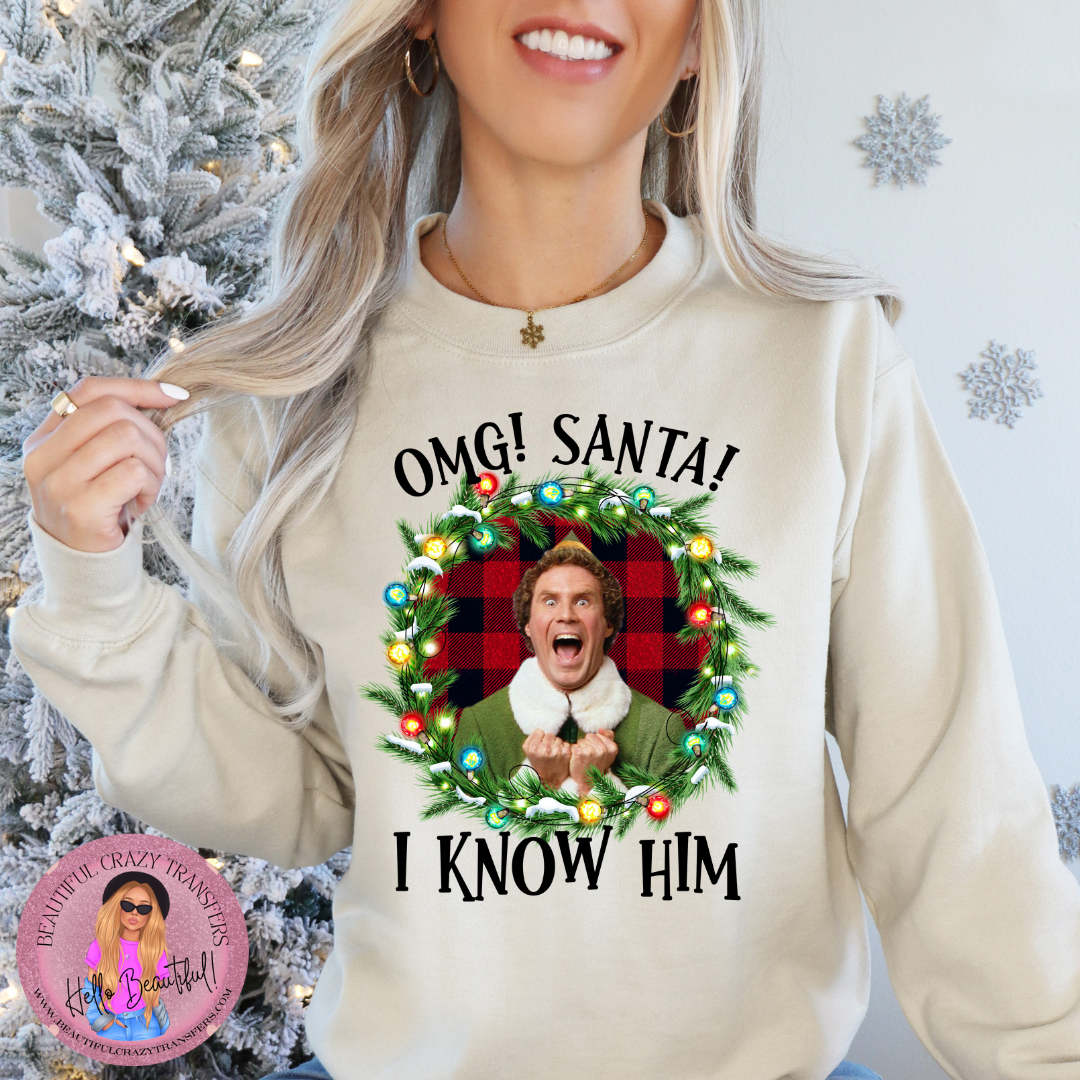 OMG Santa DTF Transfer