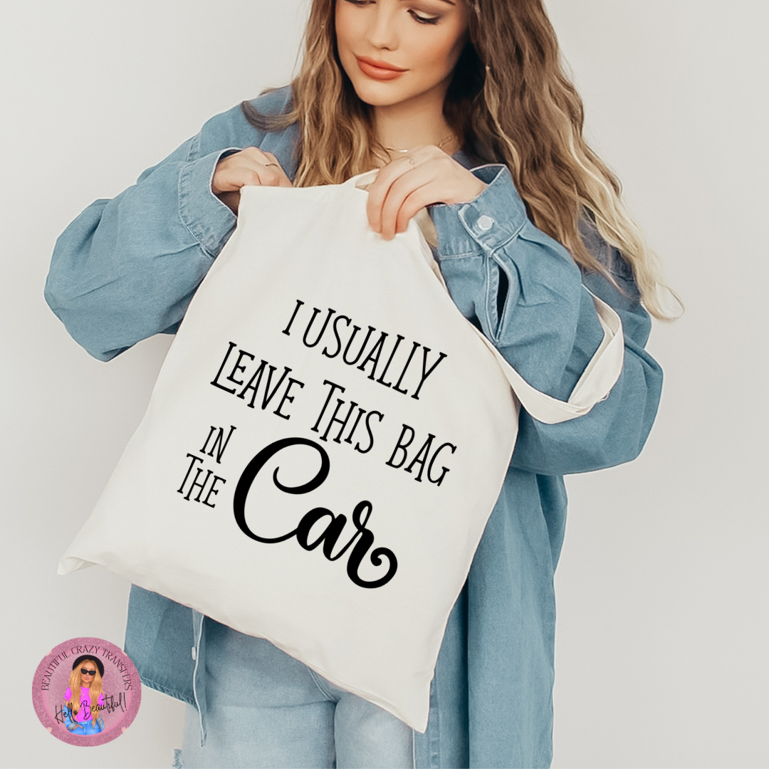 Bag In The Car DTF Transfer