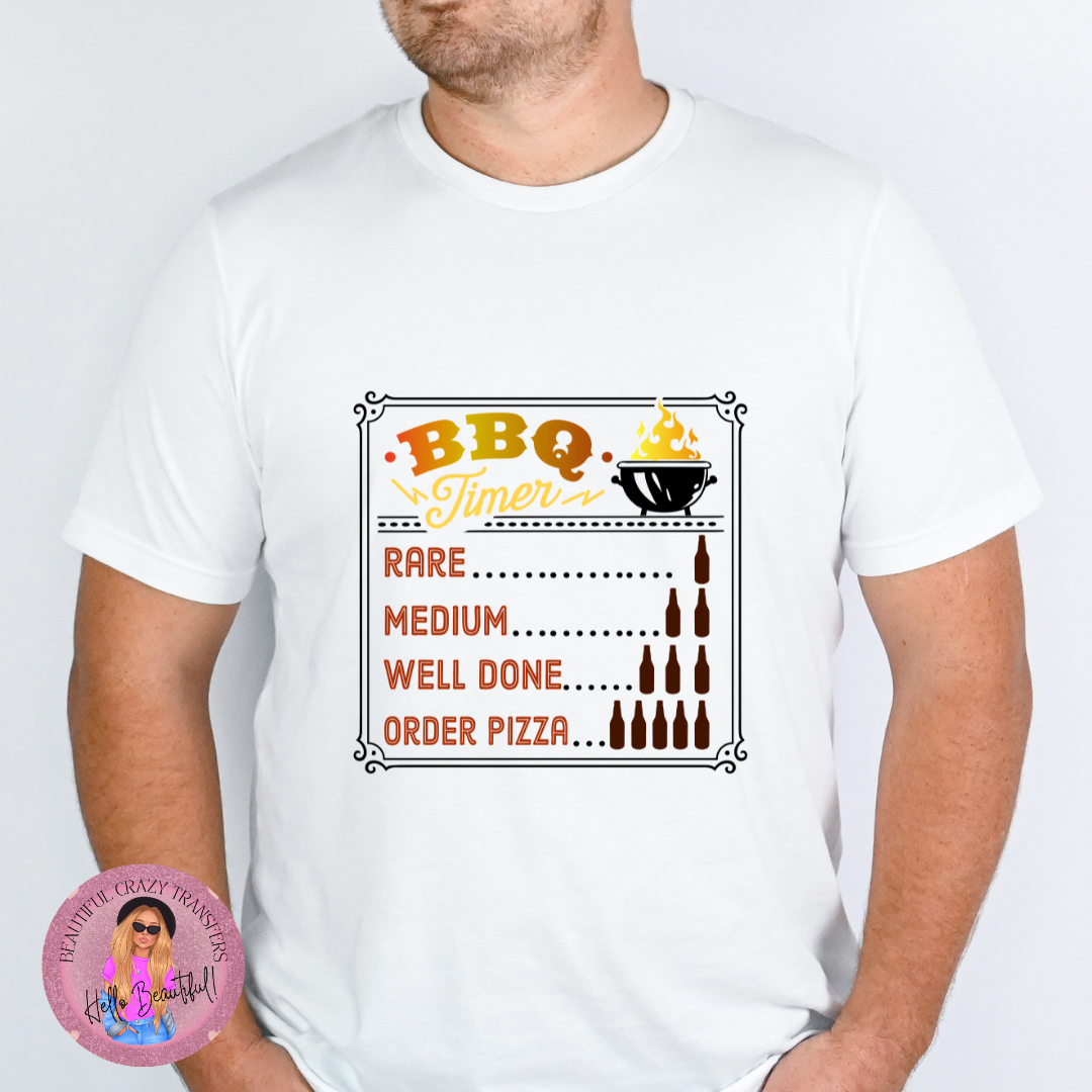 BBQ Timer DTF Transfer