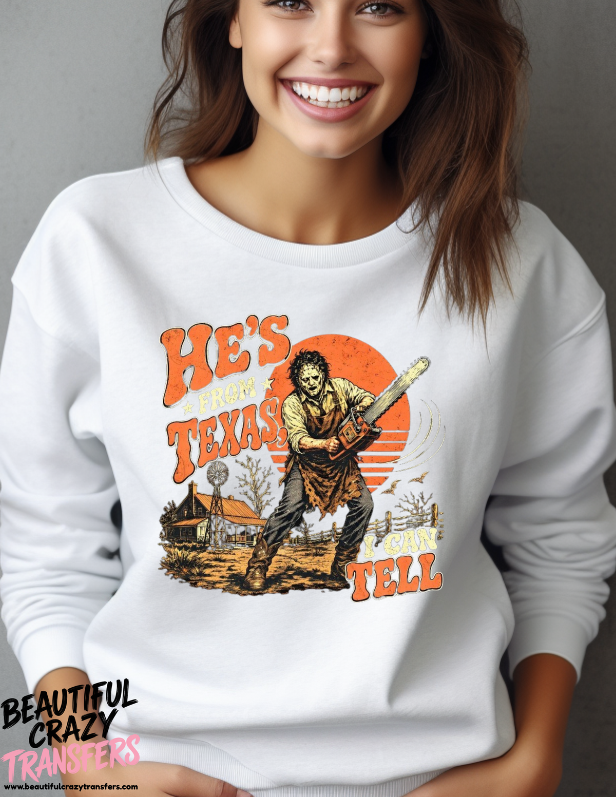 He's From Texas Crewneck