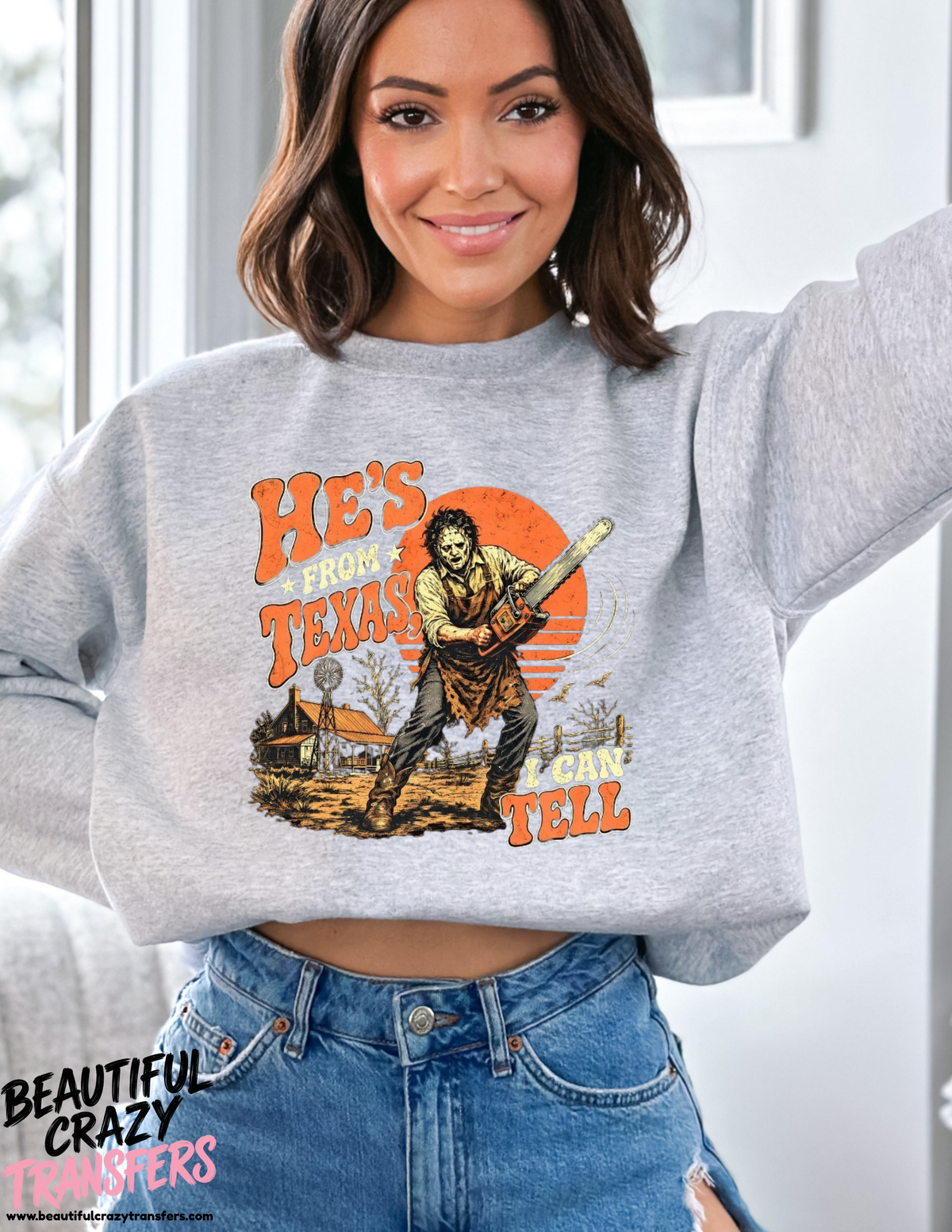 He's From Texas Crewneck