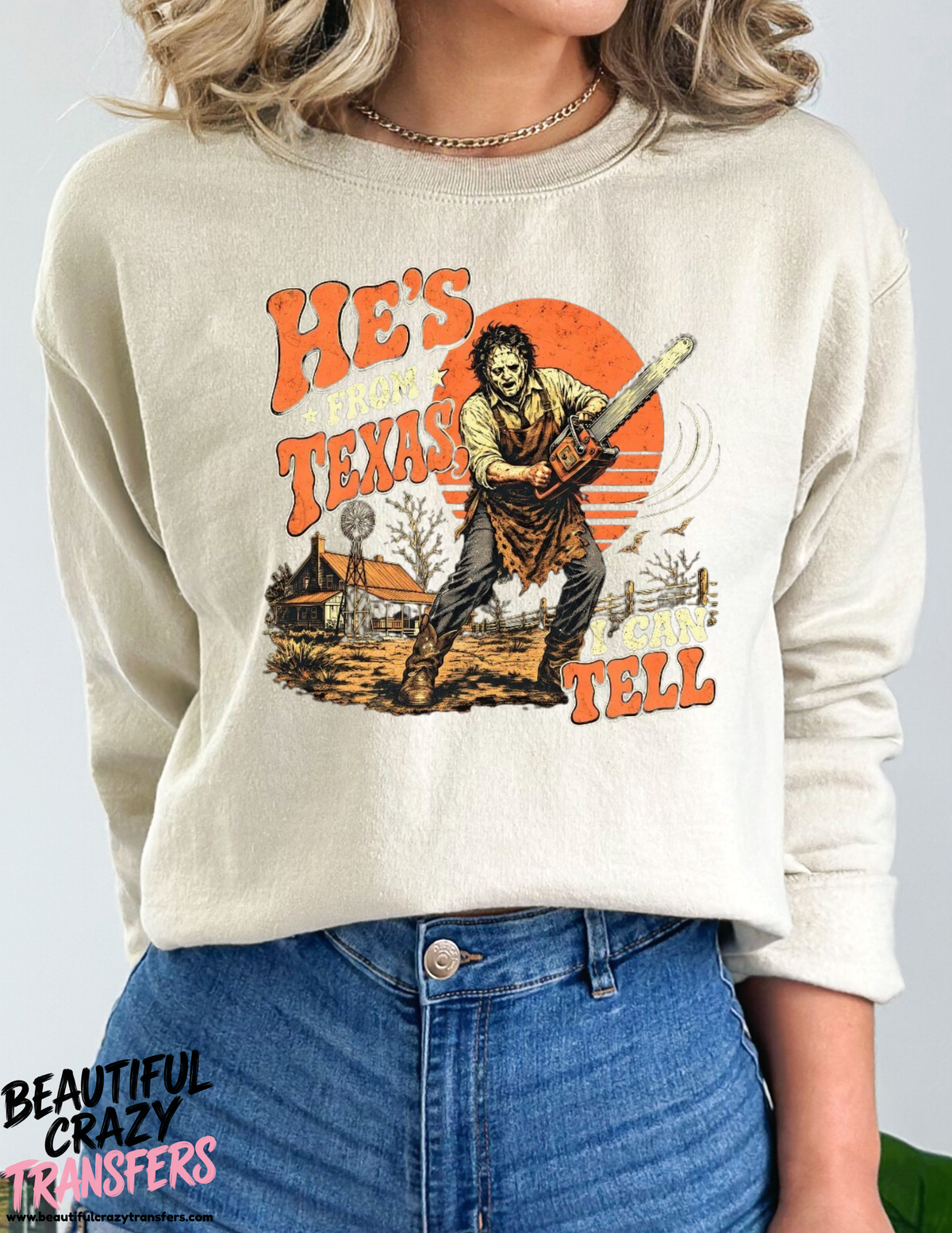He's From Texas Crewneck