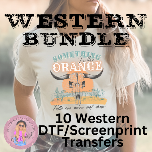 Mystery Western Bundle-10 DTF/Screenprint Transfer