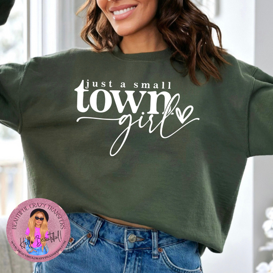 Small Town Girl-White DTF Transfer