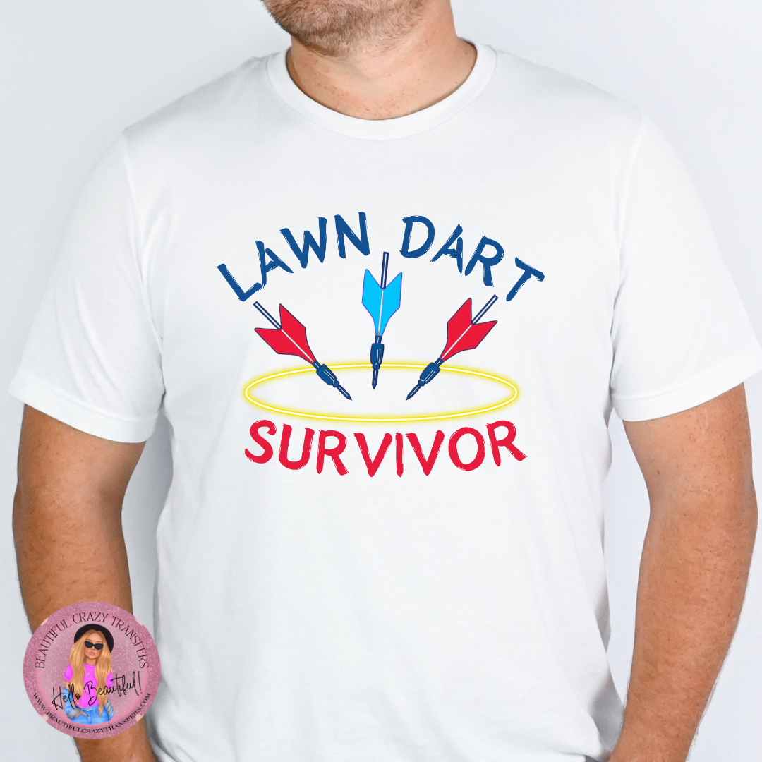 Lawn Dart Survivor DTF Transfer