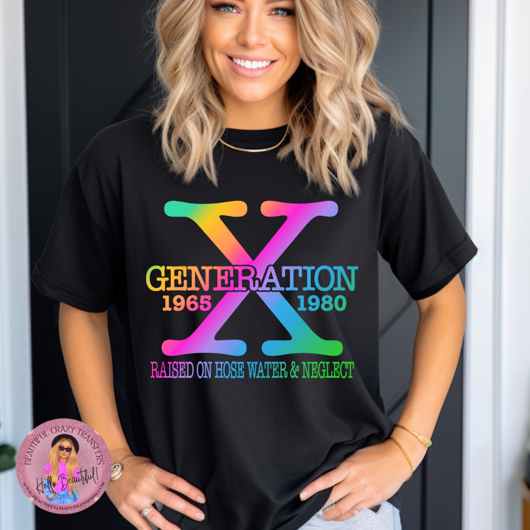 Gen X-Gradient DTF Transfer