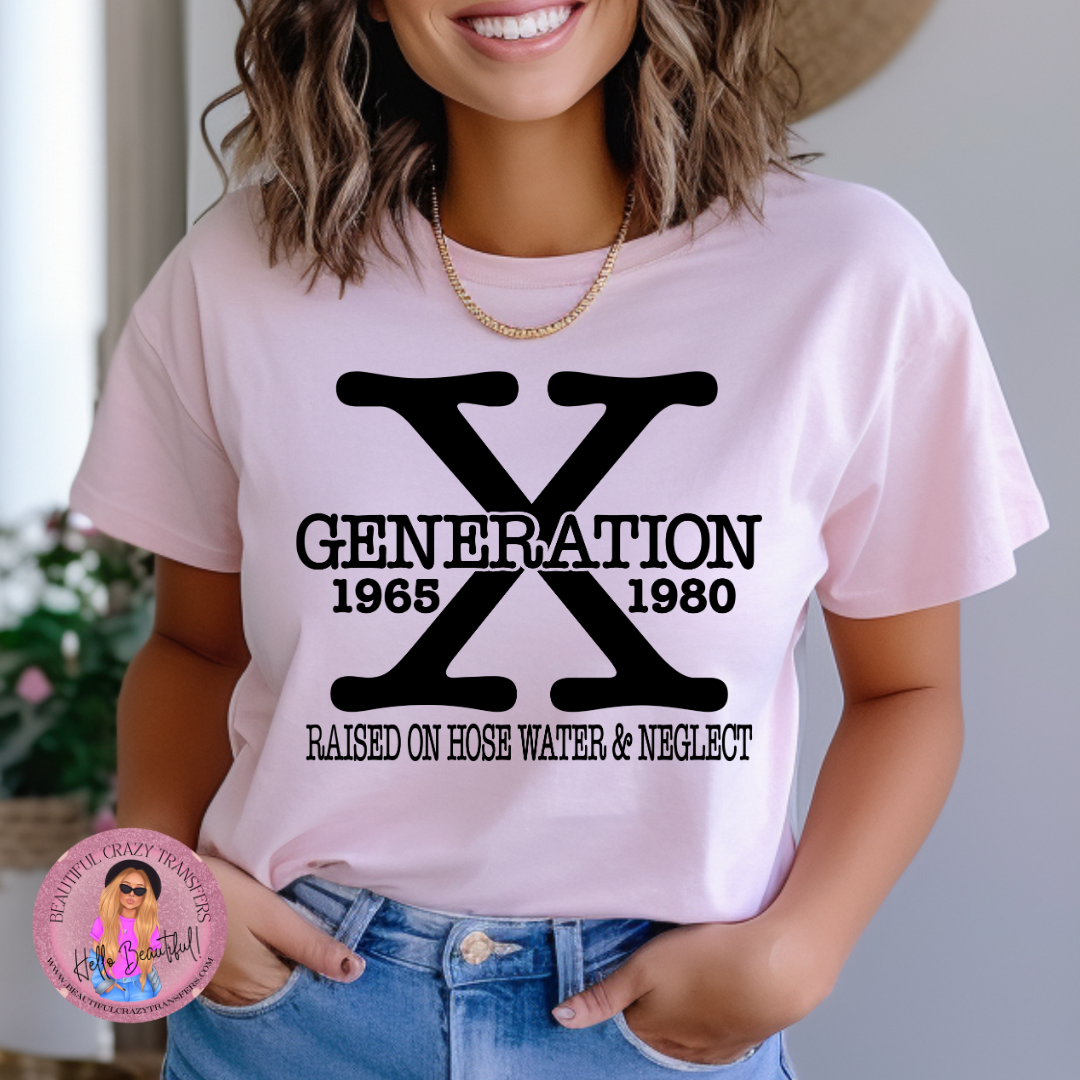 Gen X-Black DTF Transfer