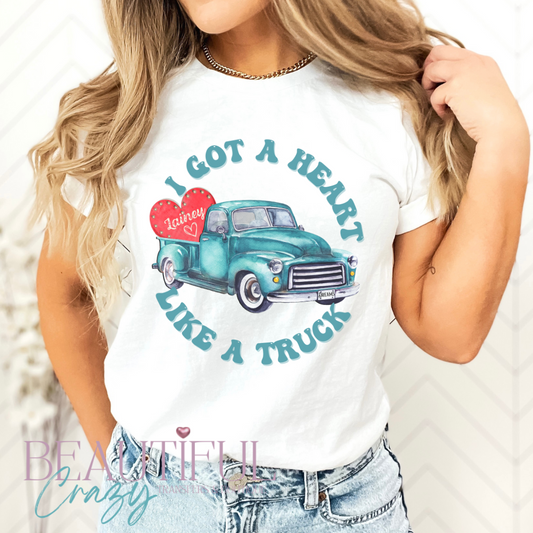 Heart Like A Truck DTF Transfer