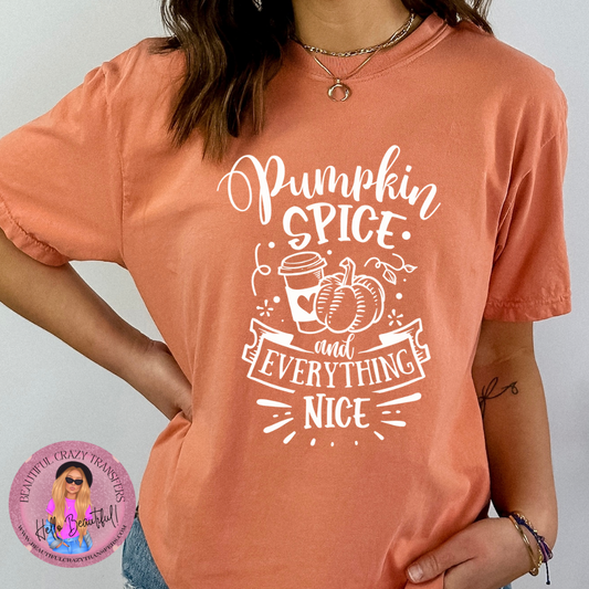 Pumpkin Spice & Everything Nice DTF Transfer