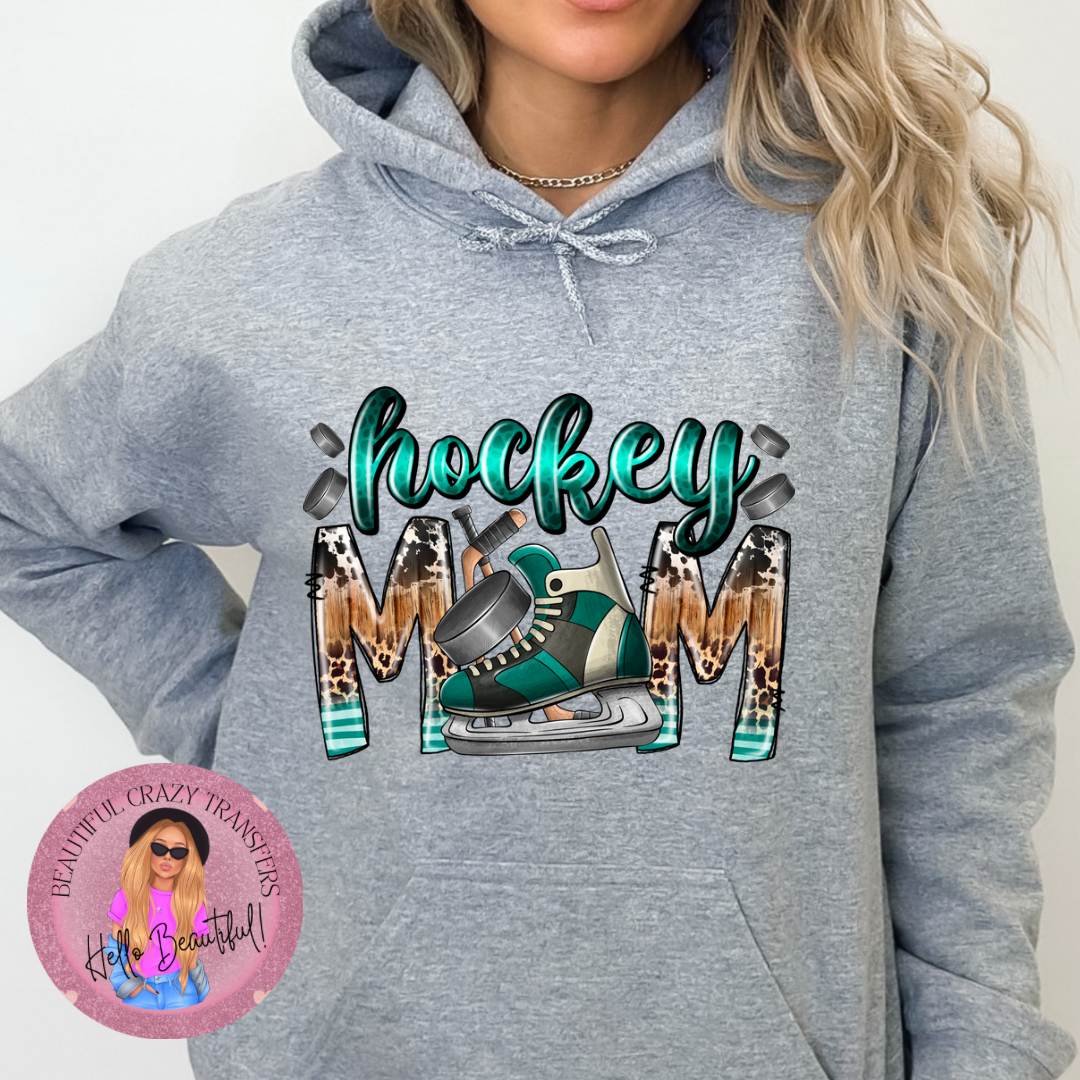 Hockey Mom Leopard DTF Transfer