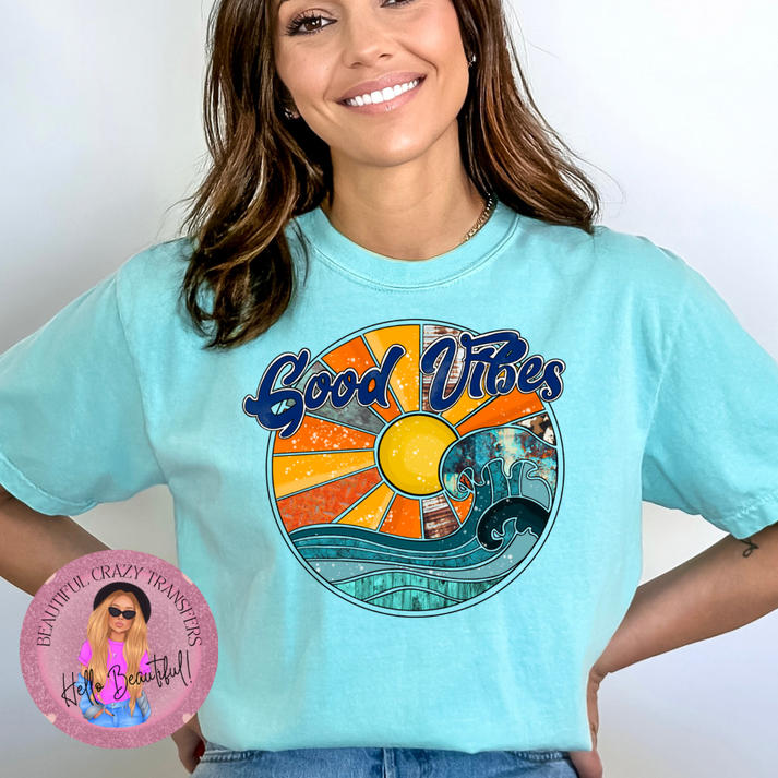 Good Vibes Retro TShirt