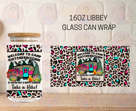 Camp Quitcherbitchin' UV DTF Sticker