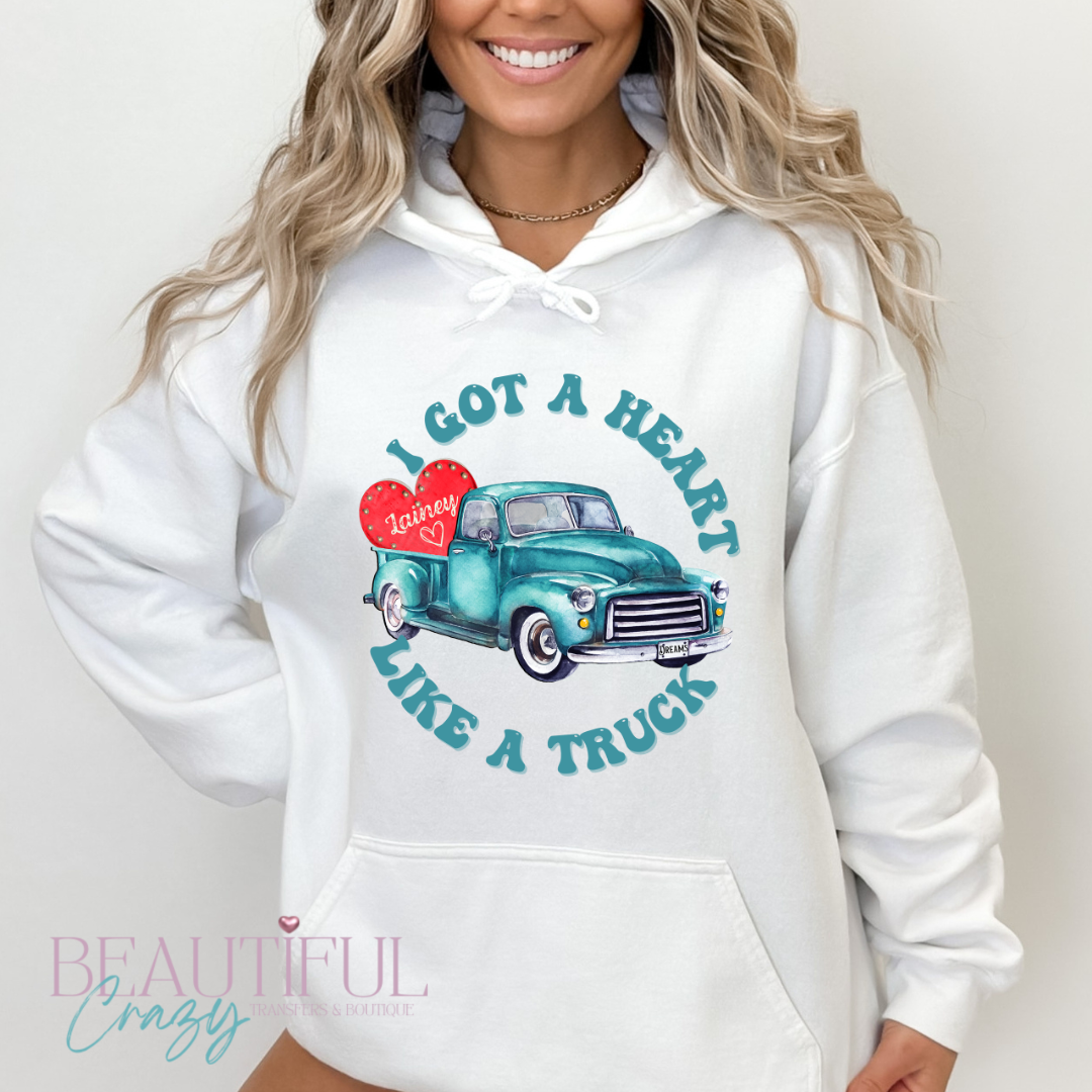 Heart Like A Truck Hoodie