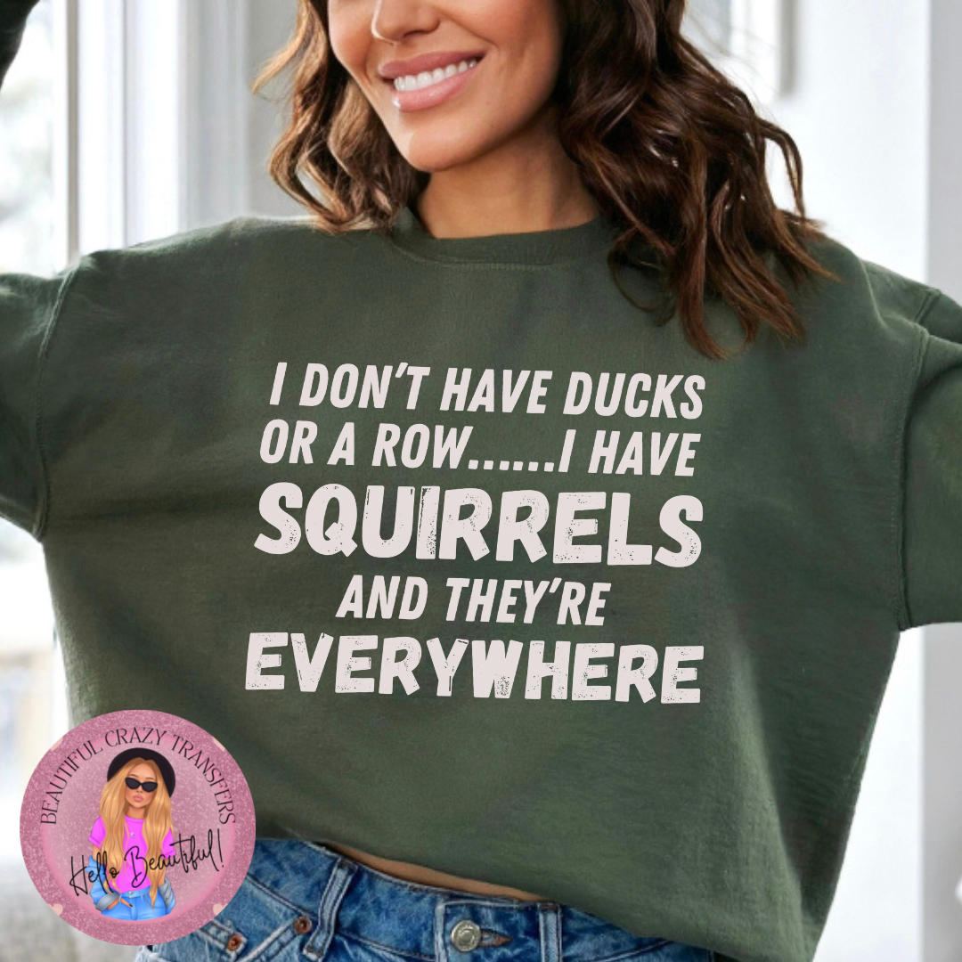 Squirrels DTF Transfer